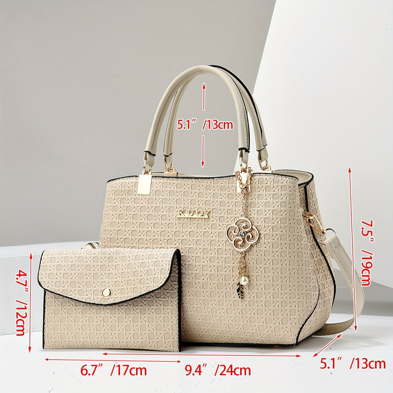 Bolsa de Ombro Isabella + Carteira de Brinde