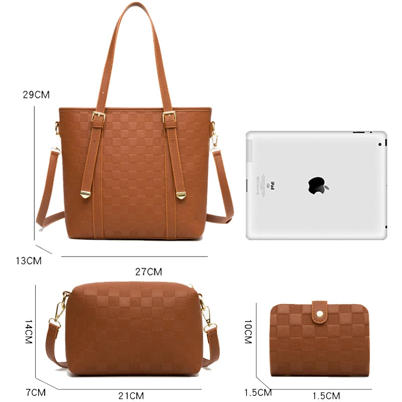 Bolsa Feminina Royale + Necessaire e Carteira de Brinde
