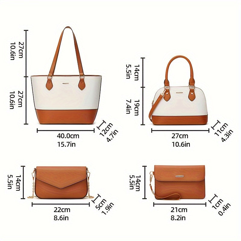Kit 4 bolsas femininas Verônica
