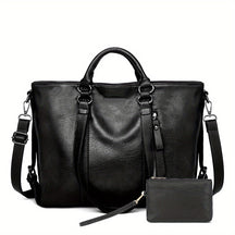 Bolsa Grande de Couro Atenas + Carteira de Brinde