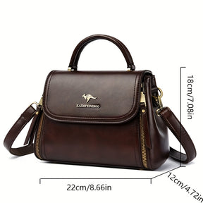 Bolsa de Couro Retrô Feminina