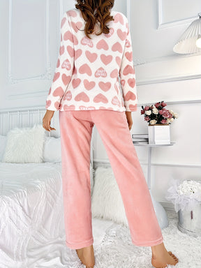 Kit Com 2 Conjuntos de Pijamas Aurora em Lã Super Quentinho + Brinde