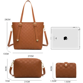 Bolsa Feminina Royale + Necessaire e Carteira de Brinde