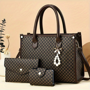 Bolsa Grande Feminina Olivia + 2 Bolsas de Brinde