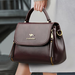 Bolsa de Couro Retrô Feminina