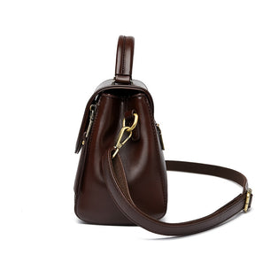 Bolsa de Couro Retrô Feminina